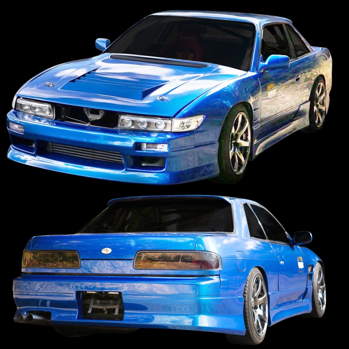 S13シルビアのサイドステップシンプルデザイン左右セット｜パーツランド