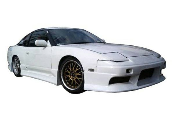 180SXのサイドステップシンプルデザイン左右セット｜パーツランド