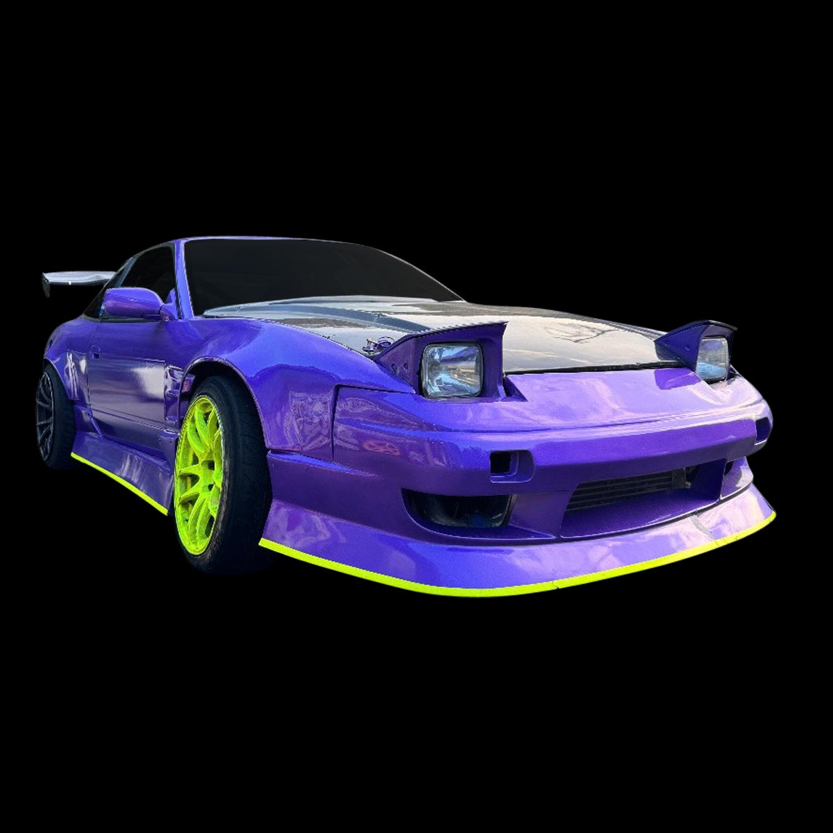 180SXのエアロ張り出しデザインセット｜パーツランド