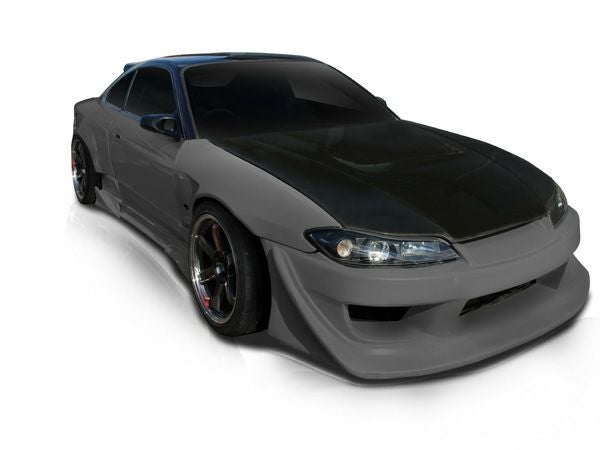 S15シルビア　フロントバンパー　カナード一体型　塗装済み S15シルビアのフロントバンパーカナード一体型｜パーツランド