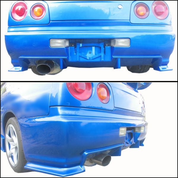 R34 スカイライン 4ドア用 純正リヤバンパー Yahoo!オークション - スカイライン R34/ENR34/ER34/HR34 純正 リア バ