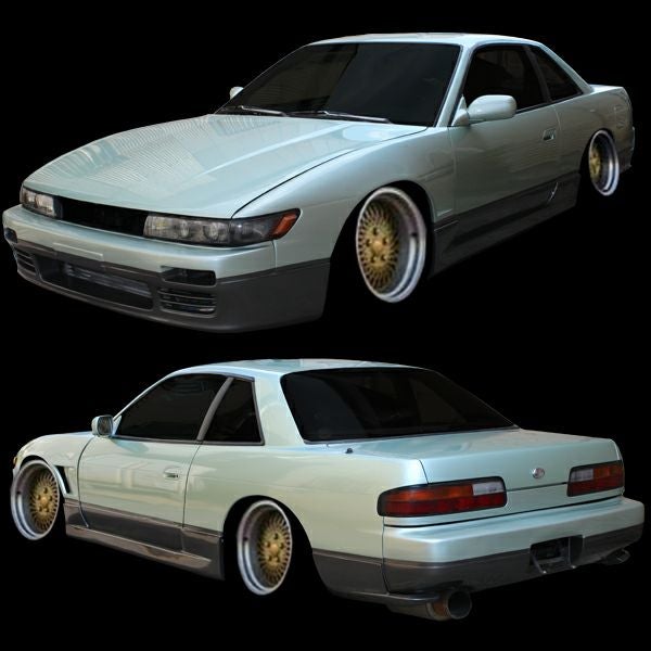 180sx s13シルビア サイドステップ ボメックス Yahoo!オークション - 漢前商会エアロ専用 180SX S13シルビア サイドス